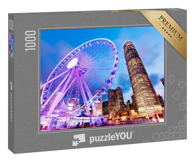 Puzzle 1000 Teile „Wunderbare Aussicht: Hongkong Riesenrad“