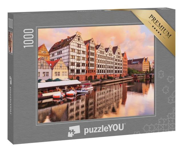 Puzzle 1000 Teile „Malerische Altstadt von Danzig, Polen“
