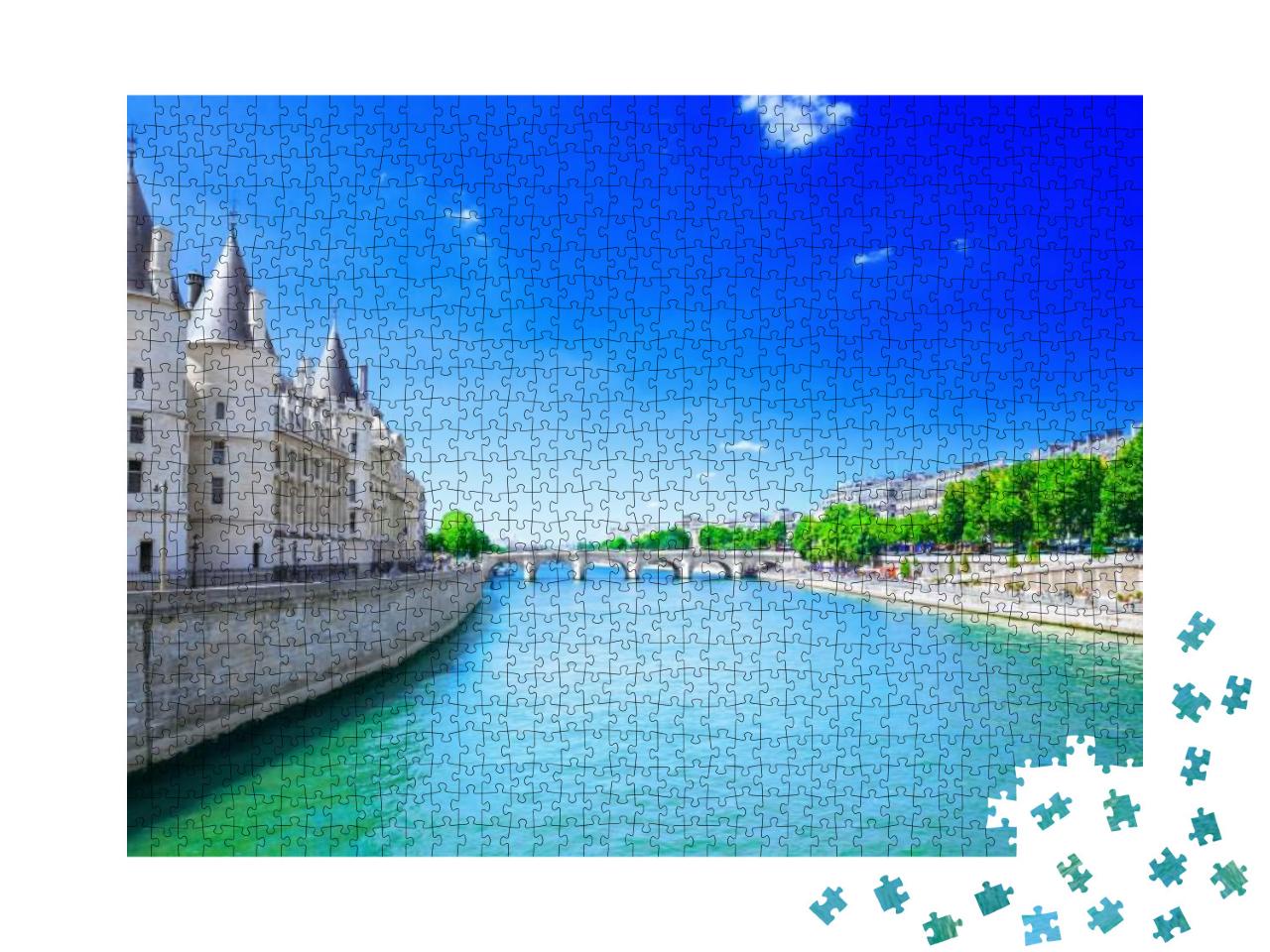 Puzzle 1000 Teile „Die Seine an der Île de la Cité in Paris“