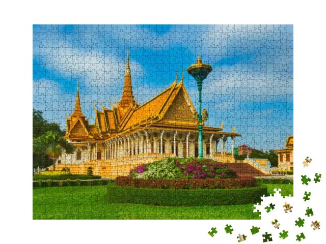 Puzzle 1000 Teile „Thronsaal des Königspalastes in Phnom Penh, Kambodscha“