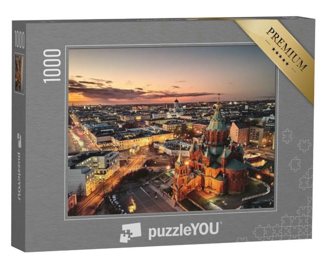 Puzzle 1000 Teile „Präsidentenpalast und Uspenski-Kathedrale, Helsinki, Finnland“