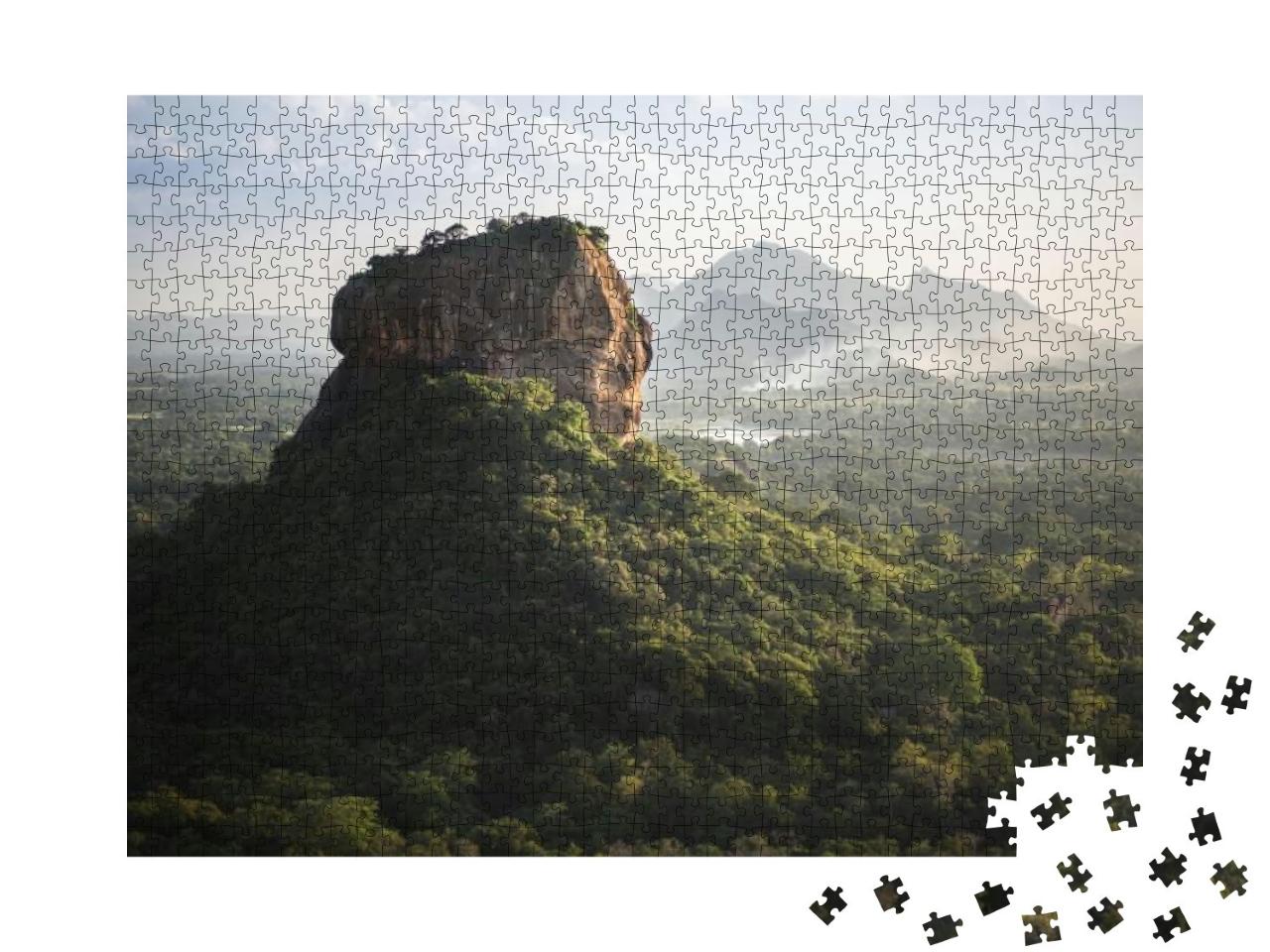 Puzzle 1000 Teile „Die atemberaubende Löwenfelsenfestung Sigiriya in Sri Lanka“