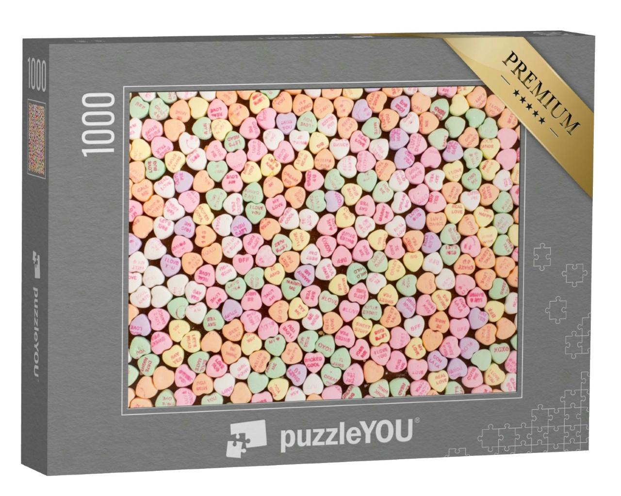 Puzzle 1000 Teile „Süße Botschaften, die von Herzen kommen“