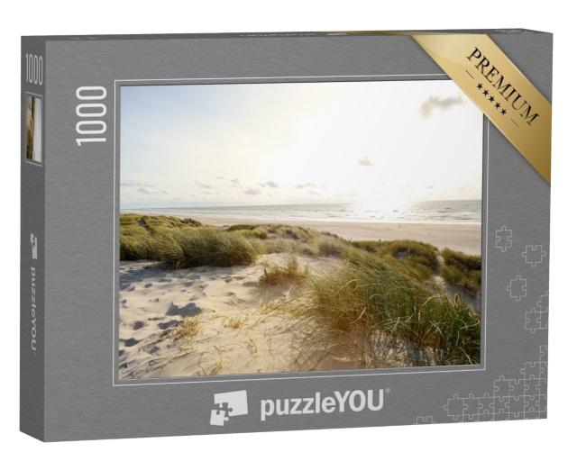 Puzzle 1000 Teile „Abendlicher Strand und Sanddünen, Jütland Dänemark“