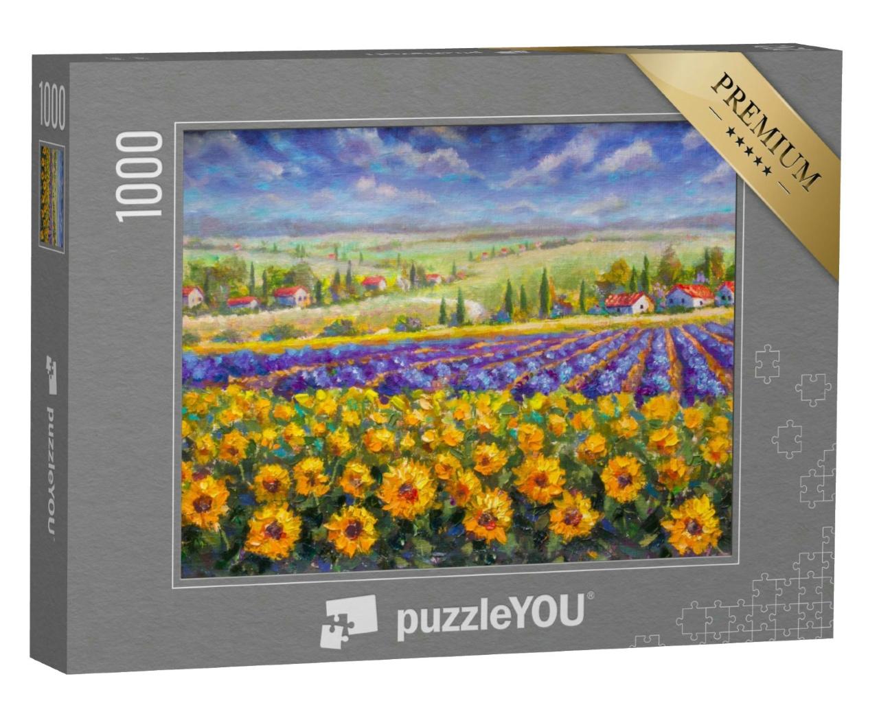 Puzzle 1000 Teile „Sommer in der Toskana“