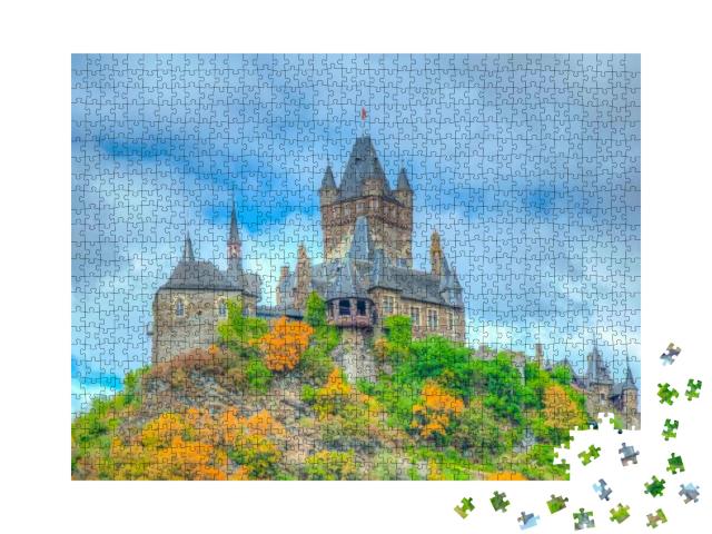 Puzzle 1000 Teile „Reichsburg Cochem an der Mosel“