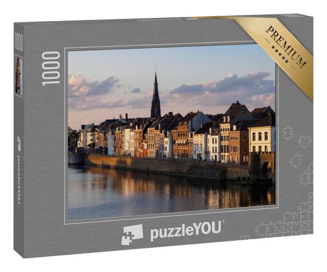 Puzzle 1000 Teile „Maastricht in der Abenddämmerung“