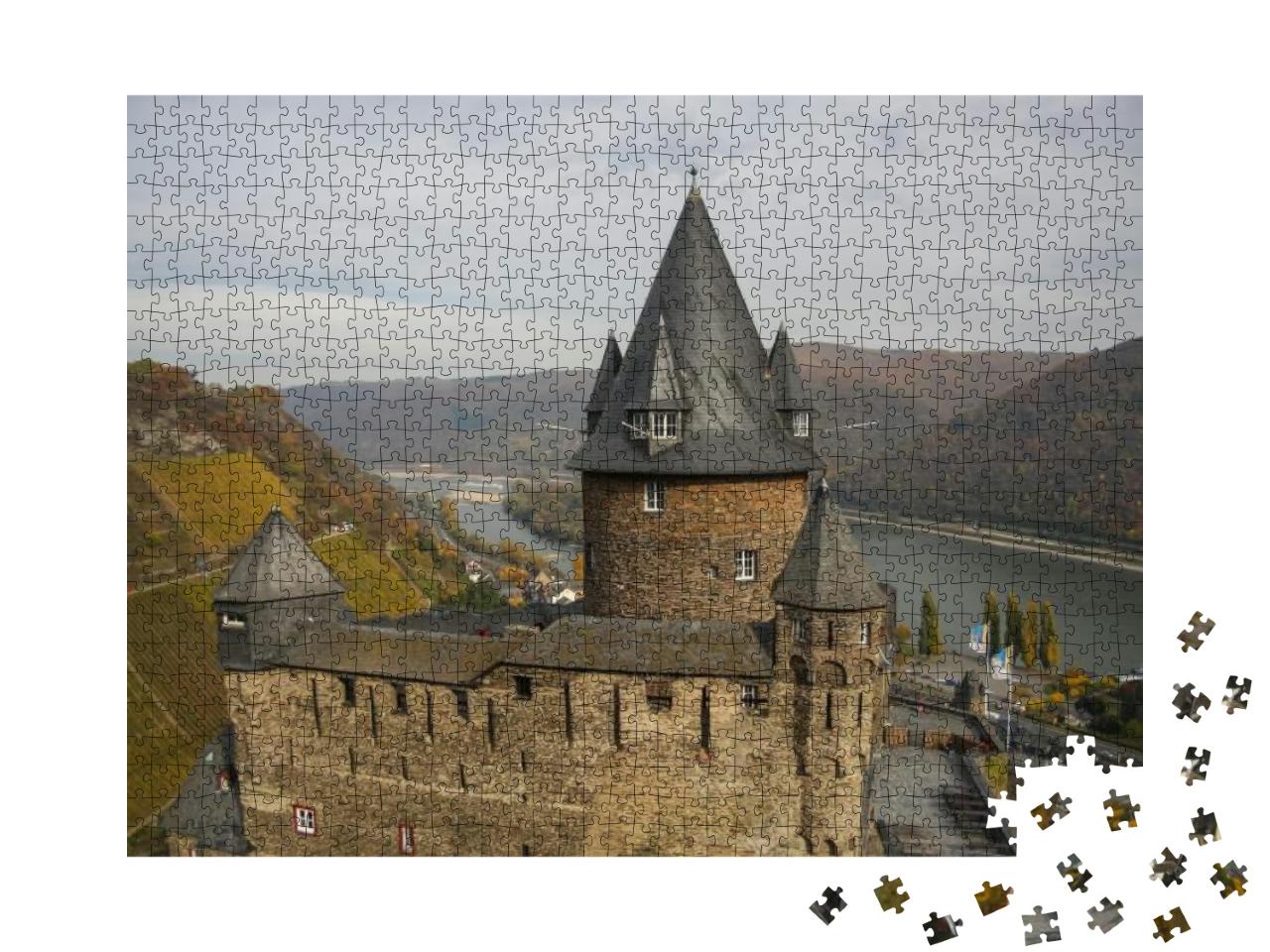 Puzzle 1000 Teile „Burg Stahleck in Bacharach im Rheintal“