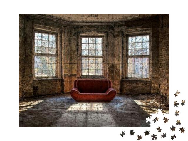 Puzzle 1000 Teile „Altes verlassenes Zimmer“