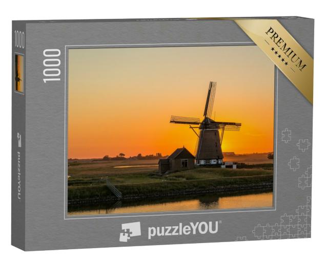 Puzzle 1000 Teile „Windmühle auf der Insel Texel, Niederlande“