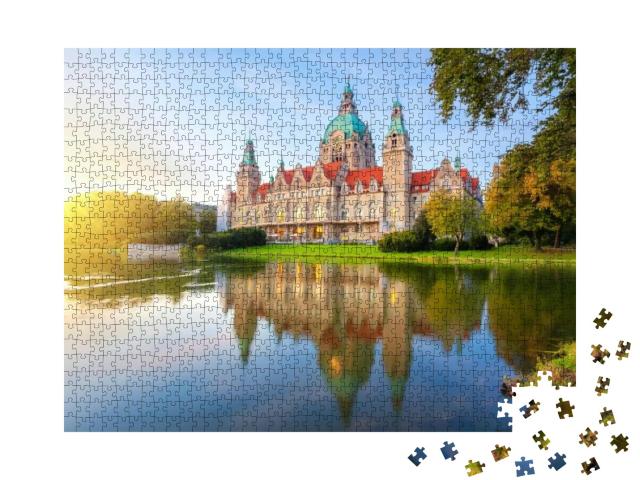 Puzzle 1000 Teile „Hannover, Deutschland, Neues Rathaus“