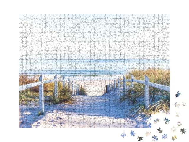 Puzzle 1000 Teile „Weg zum Strand an der Ostsee“