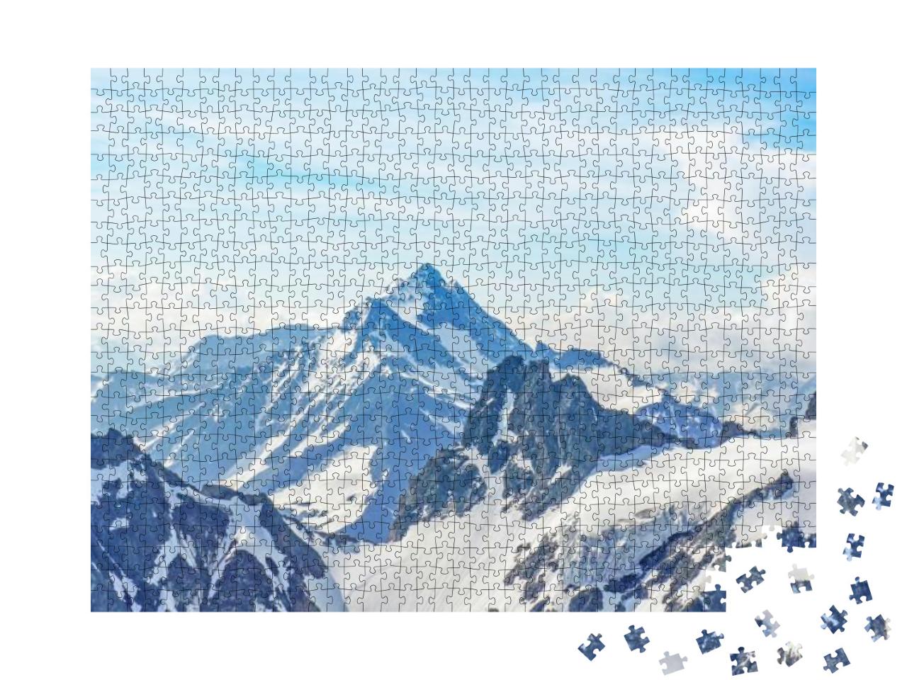 Puzzle 1000 Teile „Die Alpen vom Titlisgipfel aus“