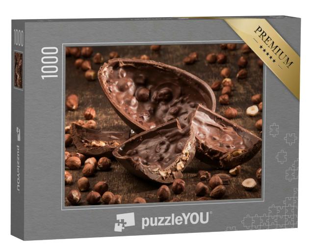 Puzzle 1000 Teile „Köstliches gefülltes Schokoladen-Ei“