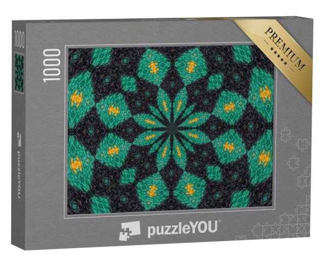 Puzzle 1000 Teile „Kaleidoskop in Strick-Optik“