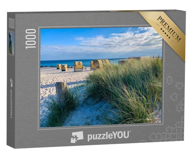 Puzzle 1000 Teile „Strandkörbe auf der Insel Fehmarn an der Ostsee“