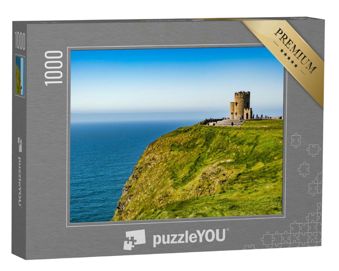 Puzzle 1000 Teile „O'Brien's Tower, höchster Punkt der Cliffs of Moher, Irland“