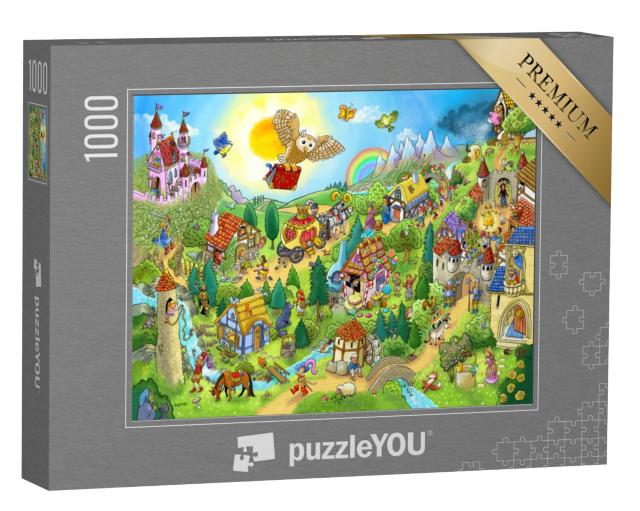 Puzzle 1000 Teile „Grimms Märchenwelt“