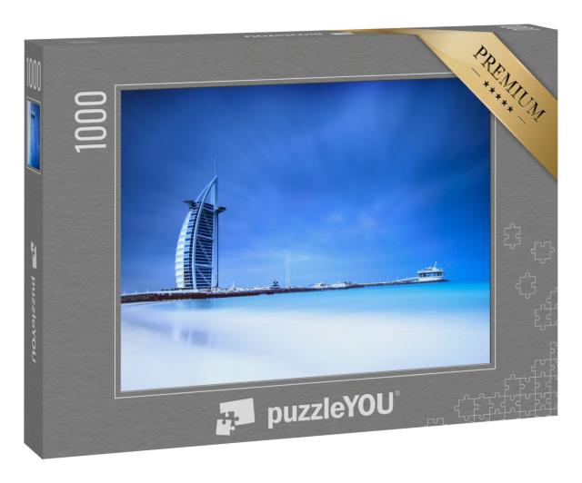 Puzzle 1000 Teile „Burj Al Arab Hotel am Jumeirah Strand, Dubai“