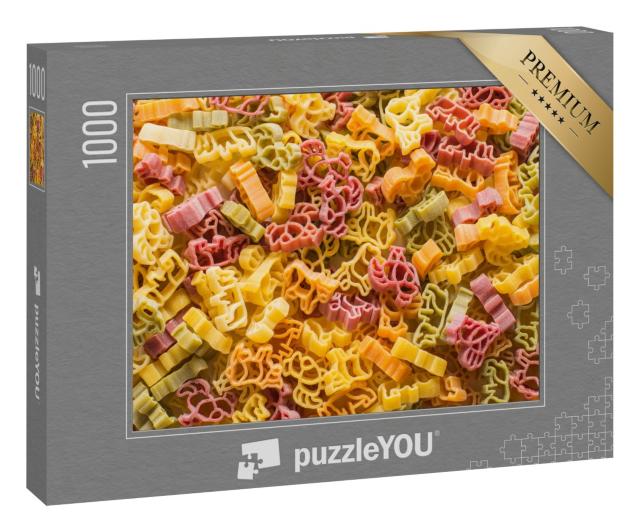 Puzzle 1000 Teile „Nudeln in Tierform “