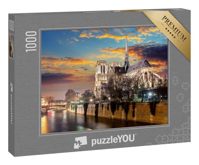 Puzzle 1000 Teile „Insel Cite mit Kathedrale Notre Dame de Paris“