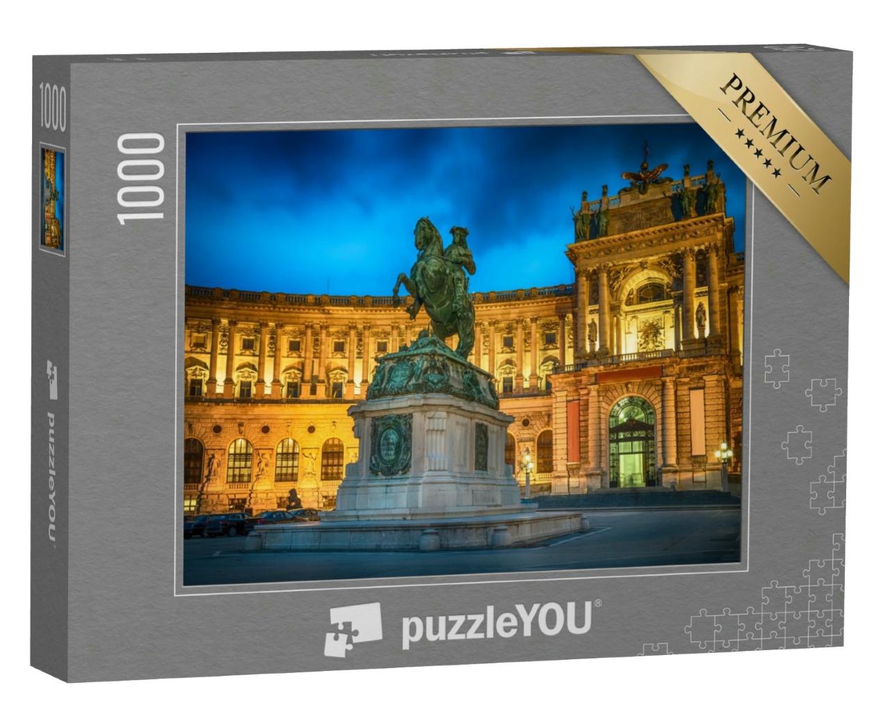 Puzzle 1000 Teile „Statue von Kaiser Joseph II. am Hofburg-Palast in Wien, Österreich“