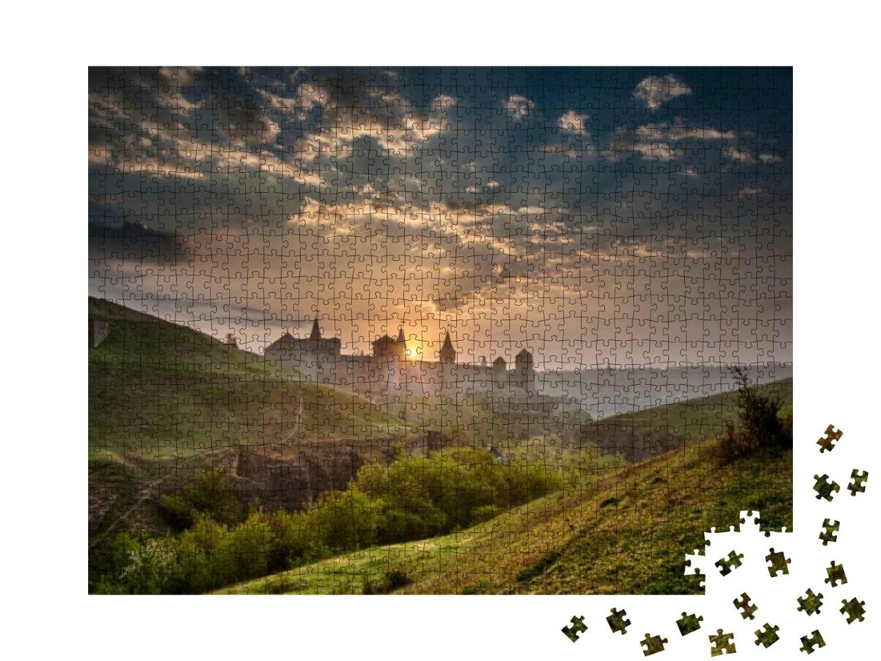 Puzzle 1000 Teile „Festung Kamianets-Podilskyi, Ukraine“