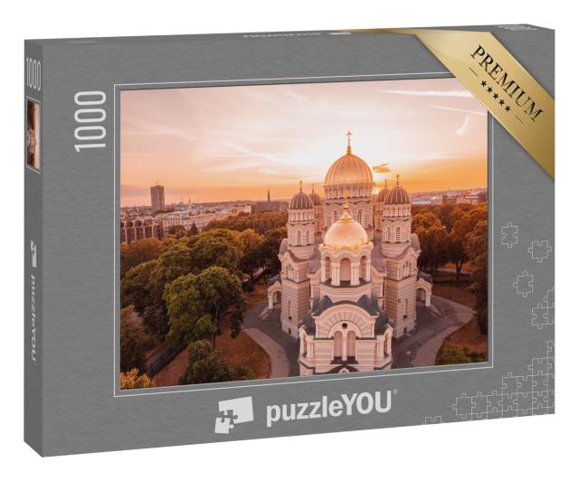 Puzzle 1000 Teile „Kathedrale der Geburt Christi in Riga, Lettland“