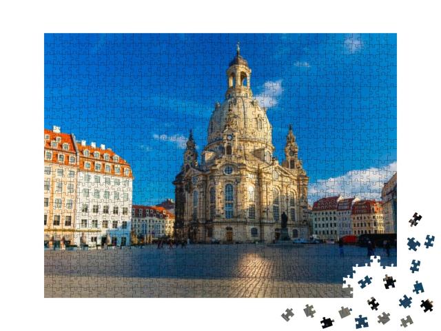 Puzzle 1000 Teile „Frauenkirche in Dresden, Deutschland“