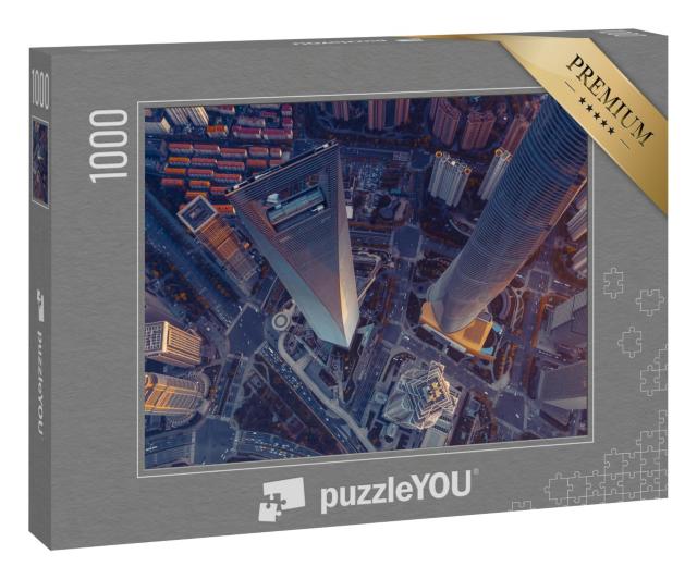 Puzzle 1000 Teile „Wolkenkratzer in Shanghai “