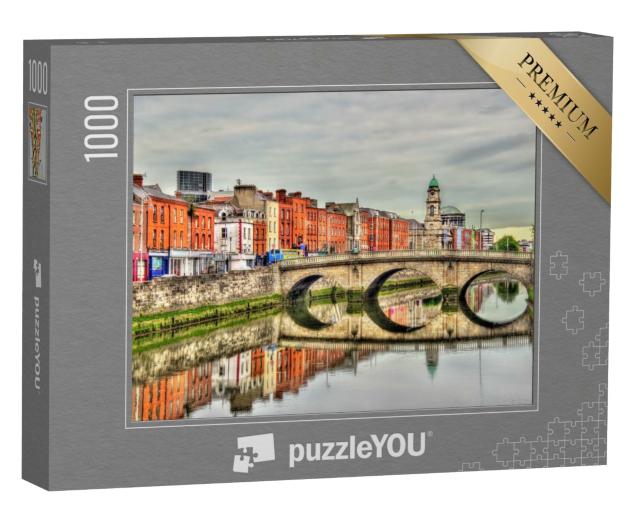 Puzzle 1000 Teile „Blick auf die Mellows Bridge in Dublin, Irland“