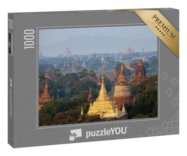 Puzzle 1000 Teile „Mystische Aufnahme der alten Tempel in Bagan, Myanmar“