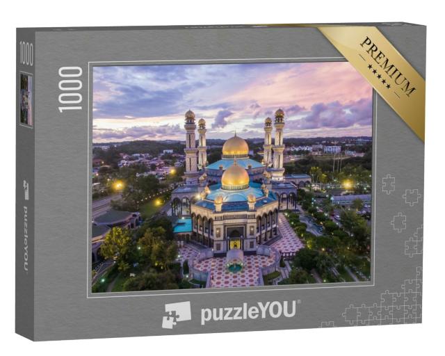 Puzzle 1000 Teile „Luftaufnahme der Moschee Jame' Asr Hassanil Bokliah in Brunei“