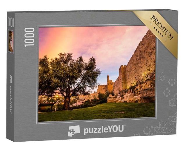 Puzzle 1000 Teile „Das Minarett des Davidsturms, Jerusalem, Irael“