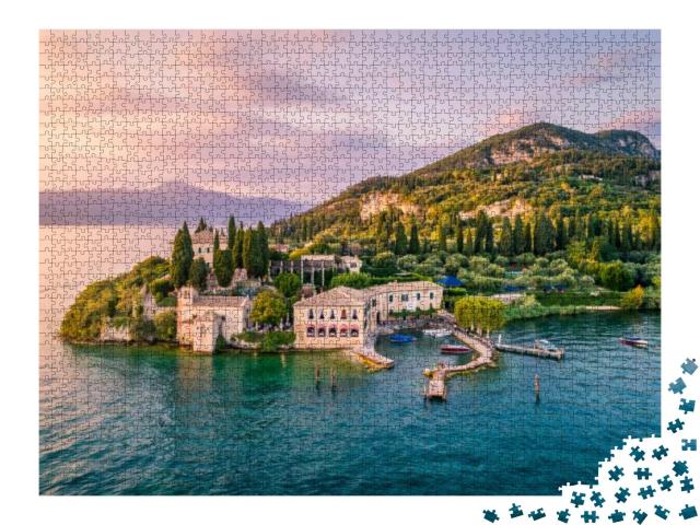 Puzzle 2000 Teile „Punta San Vigilio am Gardasee, Italien“