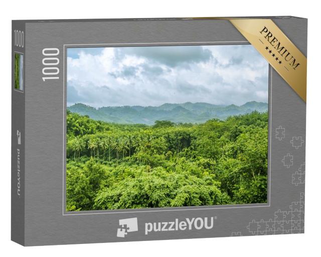 Puzzle 1000 Teile „Regenwald in der Regenzeit in Surat Thani, Thailand“