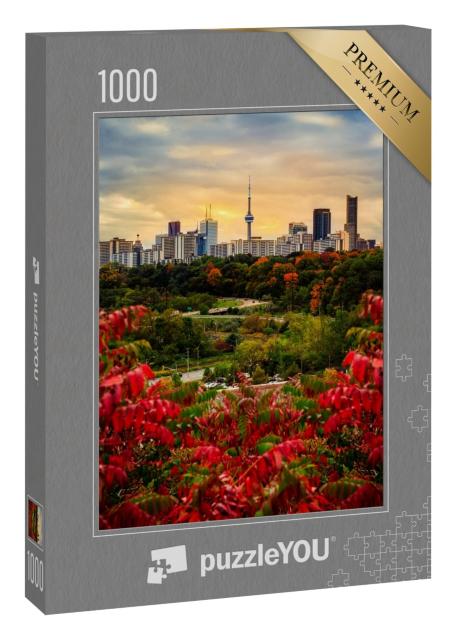 Puzzle 1000 Teile „Toronto im Herbst bei Sonnenuntergang“