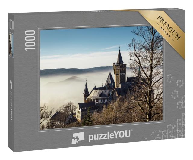 Puzzle 1000 Teile „Schloss Wernigerode im Nebel“