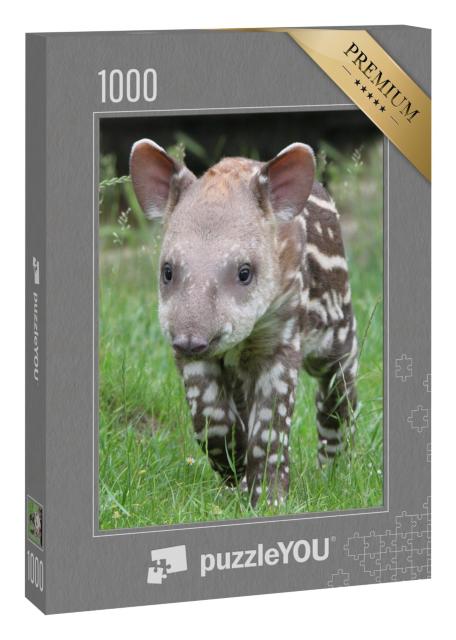 Puzzle 1000 Teile „Tapir im grünen Gras “