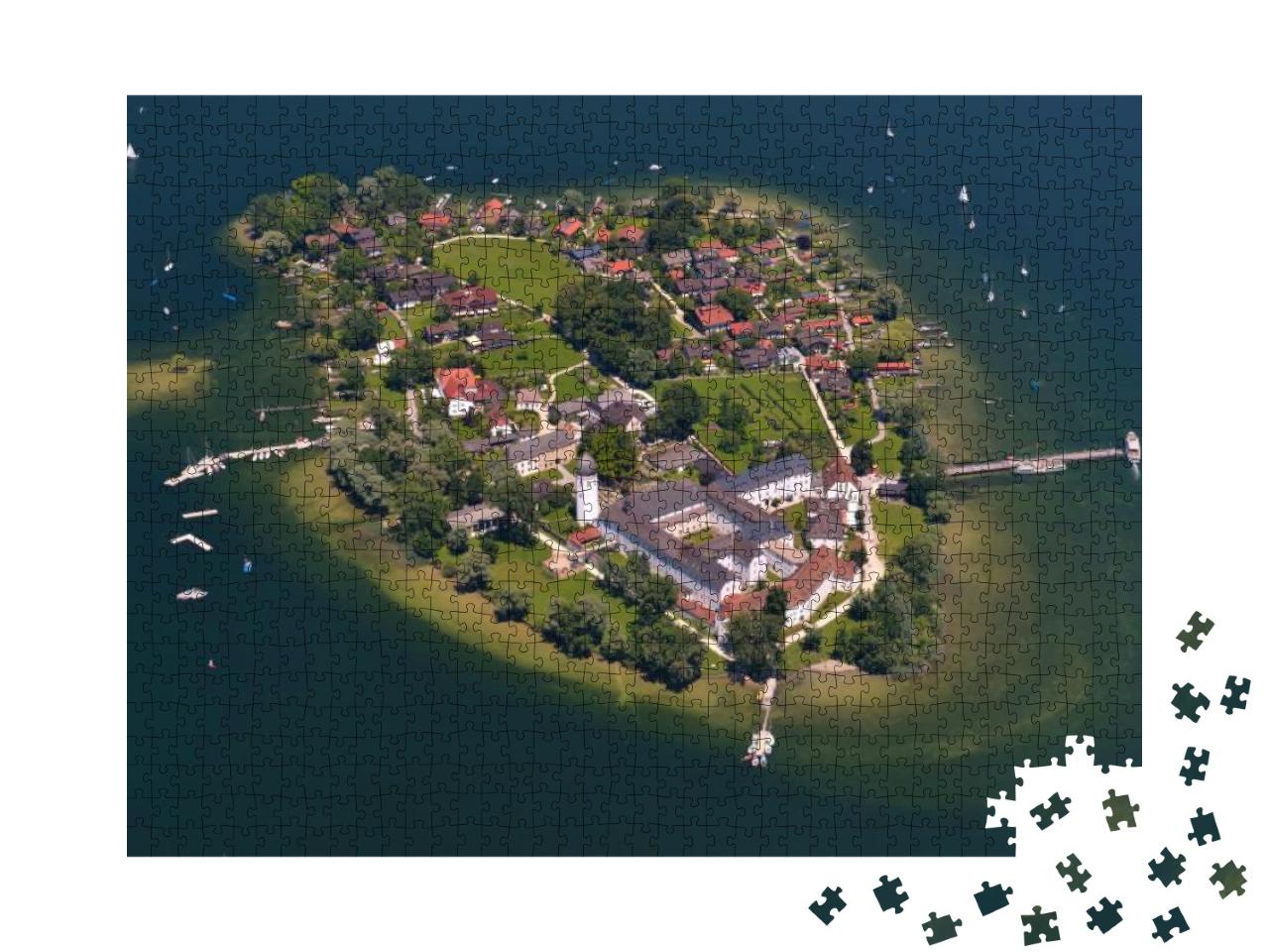 Puzzle 1000 Teile „Fraueninsel im Chiemsee, Deutschland“