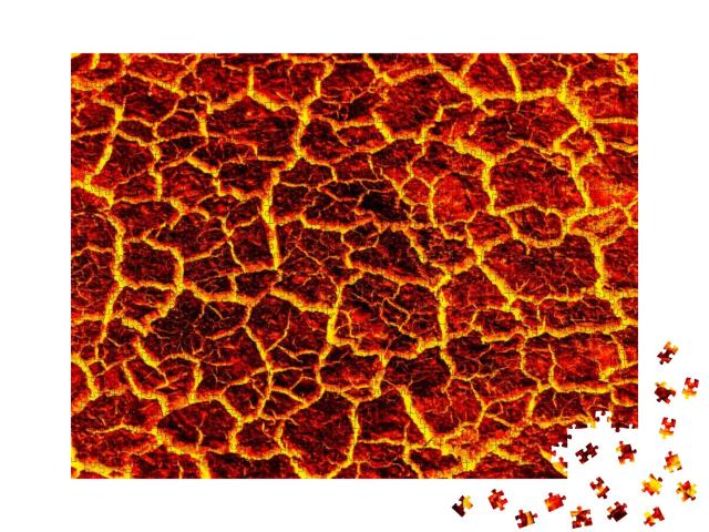 Puzzle 1000 Teile „Rote Lava“
