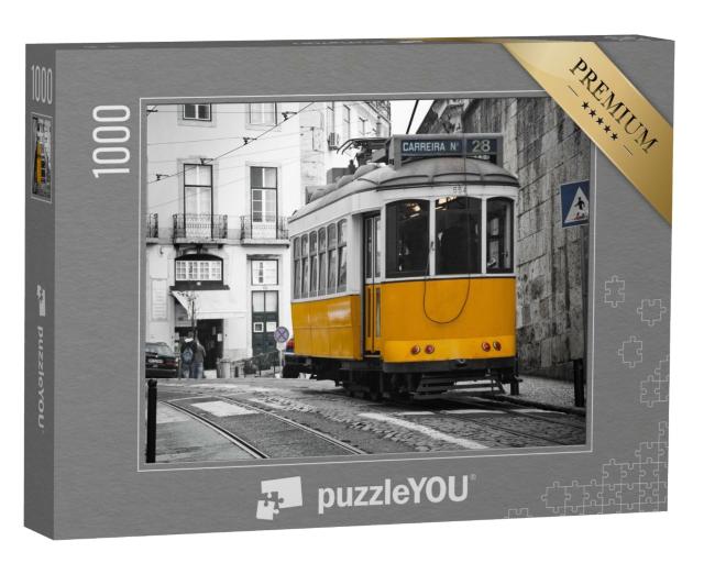 Puzzle 1000 Teile „Straßenbahn von Lissabon“