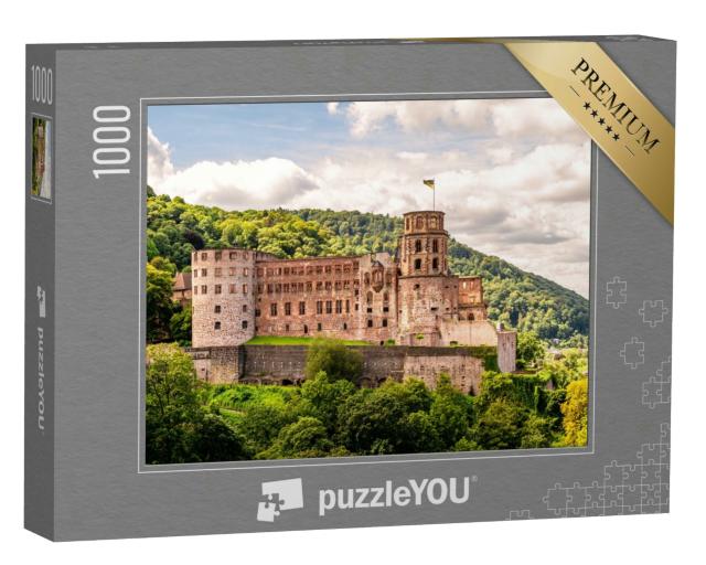 Puzzle 1000 Teile „Majestätisches Heidelberger Schloss“