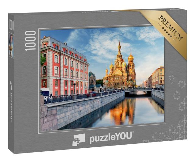 Puzzle 1000 Teile „Kirche des Erlösers, St. Petersburg, Russland“