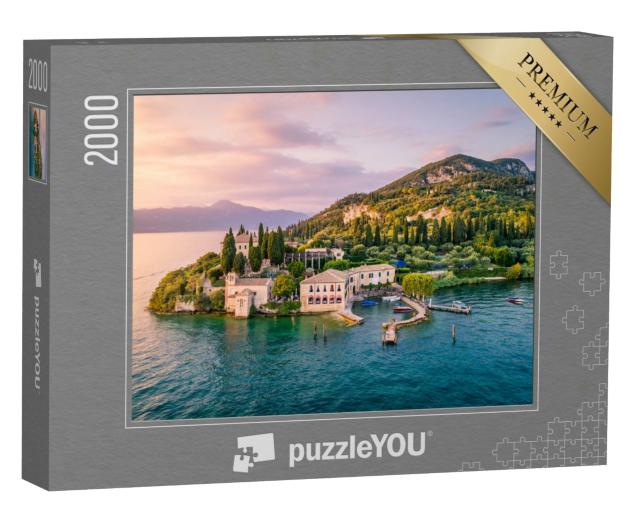 Puzzle 2000 Teile „Punta San Vigilio am Gardasee, Italien“