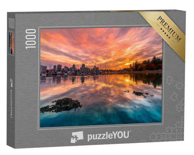Puzzle 1000 Teile „Stanley Park bei Sonnenuntergang, Vancouver“