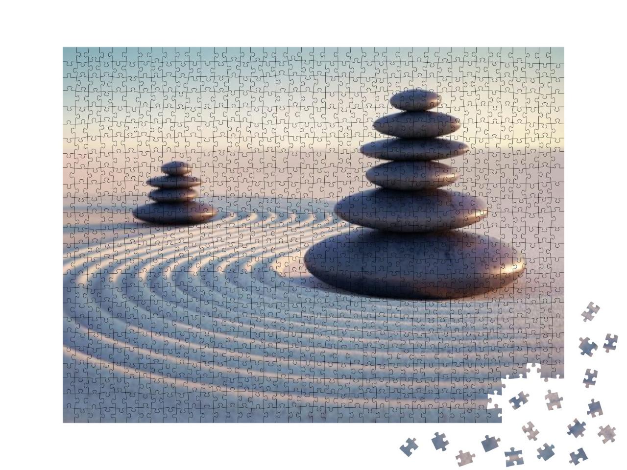 Puzzle 1000 Teile „Japanischer Zen-Garten“