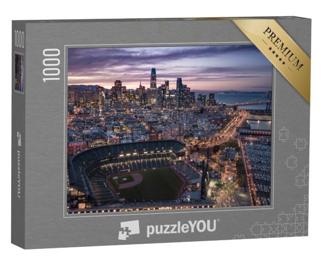 Puzzle 1000 Teile „Abend über San Francisco, Kalifornien, USA“