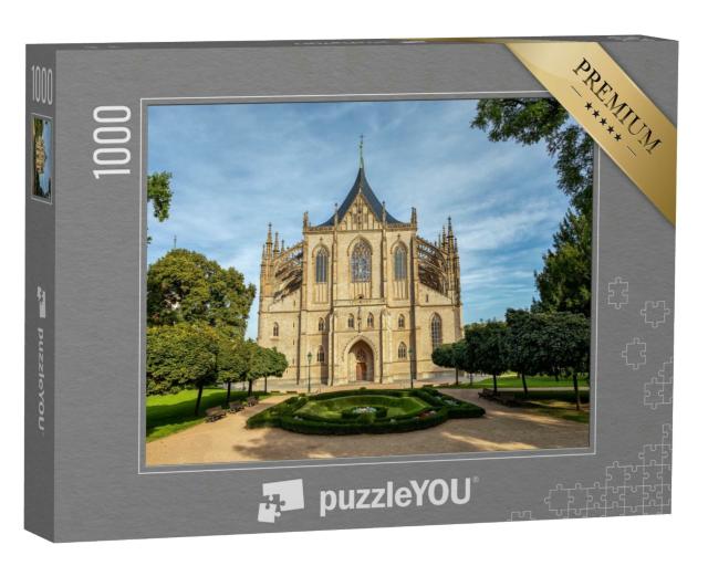 Puzzle 1000 Teile „Kathedrale der Heiligen Barbara, Kutna Hora, Böhmen, Tschechische Republik“