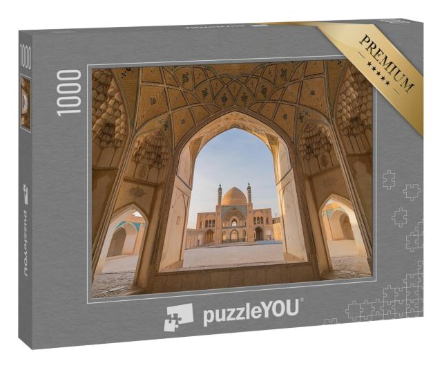 Puzzle 1000 Teile „Eine historische Moschee in Kashan, Iran“